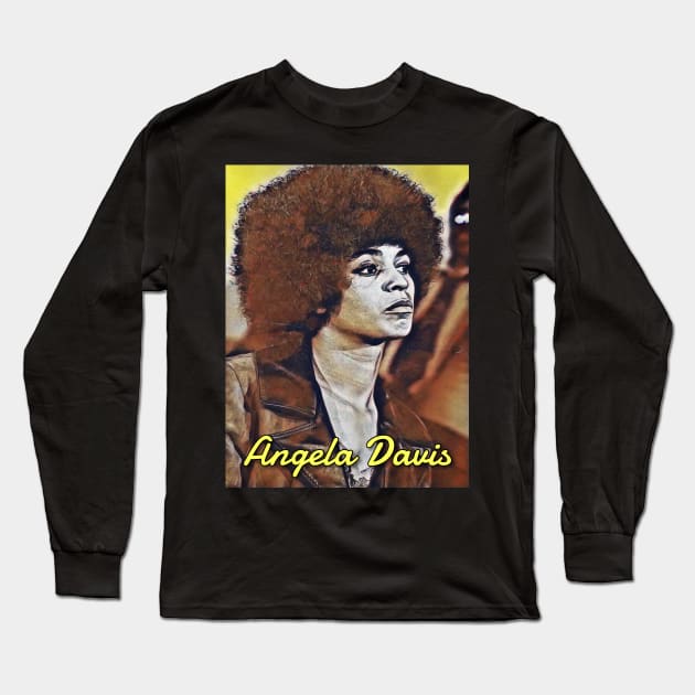 Angela Davis (Y) Long Sleeve T-Shirt by BlackOzean